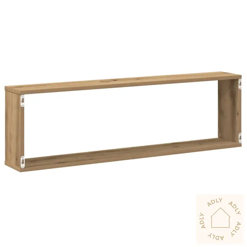 Vegghyller Kube 2 Stk Artisan Eik 100X15X30 Cm Konstruert Tre