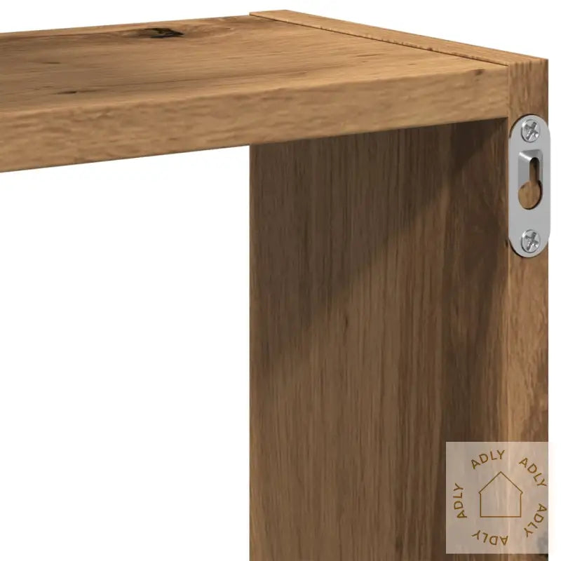 Vegghyller Kubeformet Artisan Eik 68X15X68 Cm Konstruert Tre