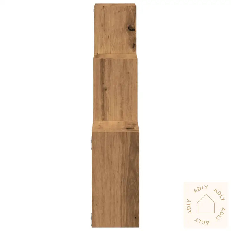 Vegghyller Kubeformet Artisan Eik 68X15X68 Cm Konstruert Tre