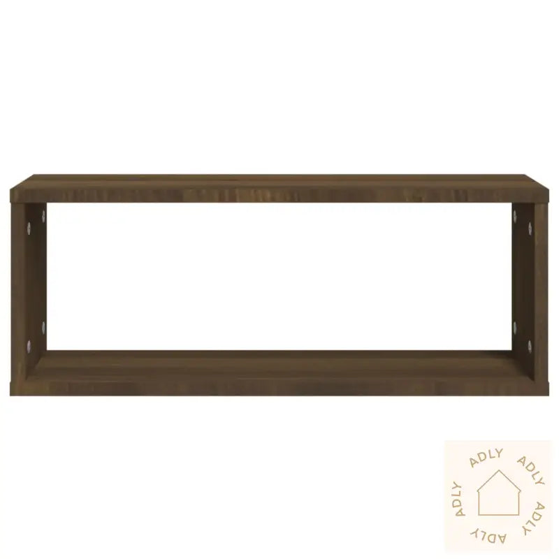 Vegghyller Kube 4 Stk Brun Eik 60X15X23 Cm Konstruert Tre