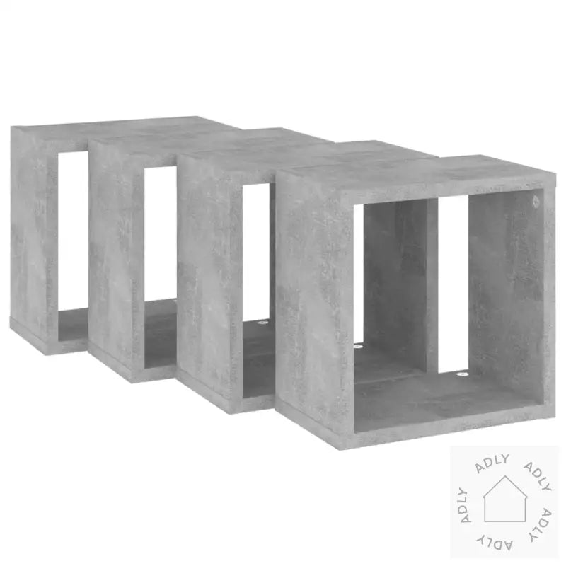 Vegghyller Kubeformet 4 Stk Betonggrå 26X15X26 Cm