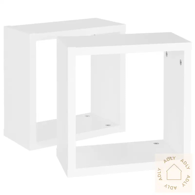 Vegghyller Kubeformet 2 Stk Hvit 30X15X30 Cm