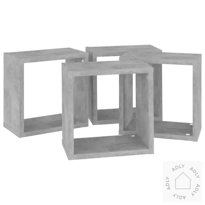 Vegghyller Kubeformet 4 Stk Betonggrå 26X15X26 Cm