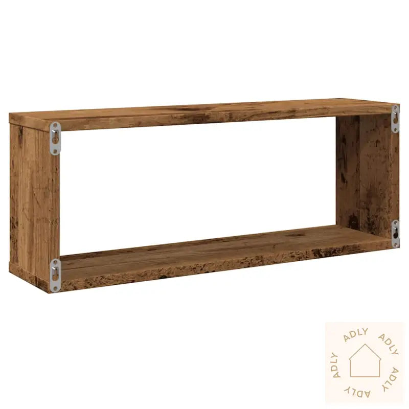 Vegghyller Kube 4 Stk Gammelt Tre 60X15X23 Cm Konstruert Tre