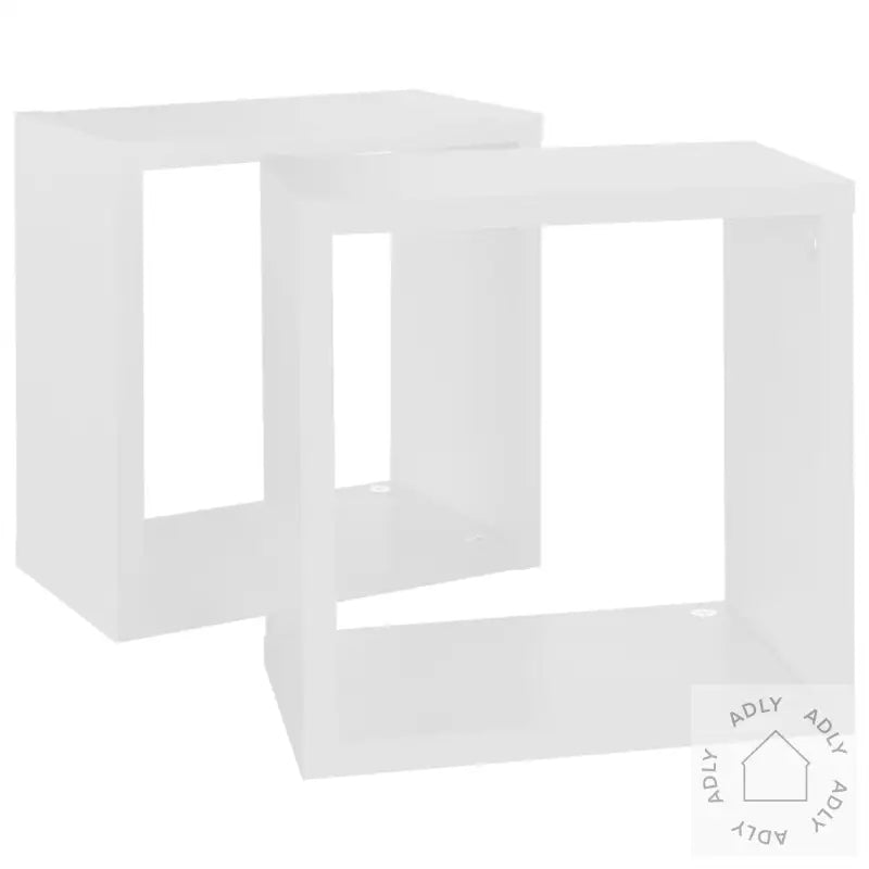 Vegghyller Kubeformet 2 Stk Hvit 26X15X26 Cm