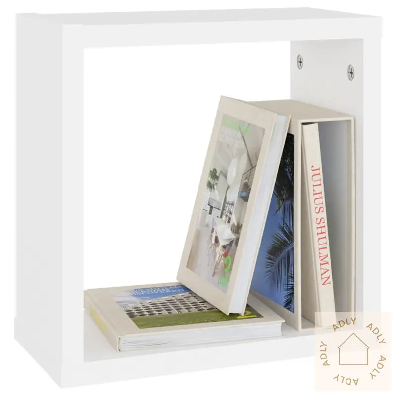 Vegghyller Kubeformet 4 Stk Hvit 30X15X30 Cm