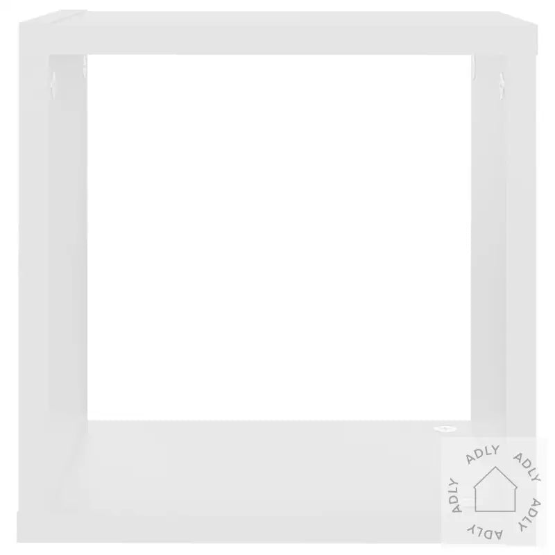 Vegghyller Kubeformet 2 Stk Hvit 26X15X26 Cm