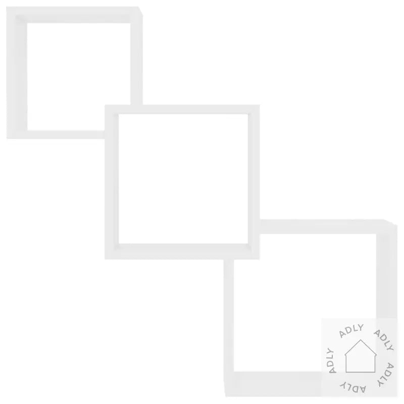 Vegghyller Kubeformet Hvit 68X15X68 Cm Sponplate