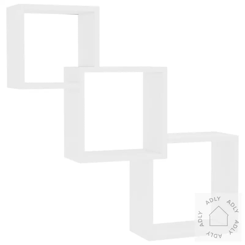 Vegghyller Kubeformet Hvit 68X15X68 Cm Sponplate
