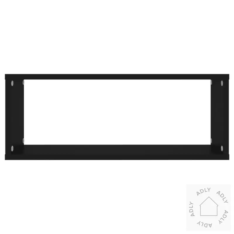 Vegghyller Kubeformet 6 Stk Svart 60X15X23 Cm Konstruert Tre