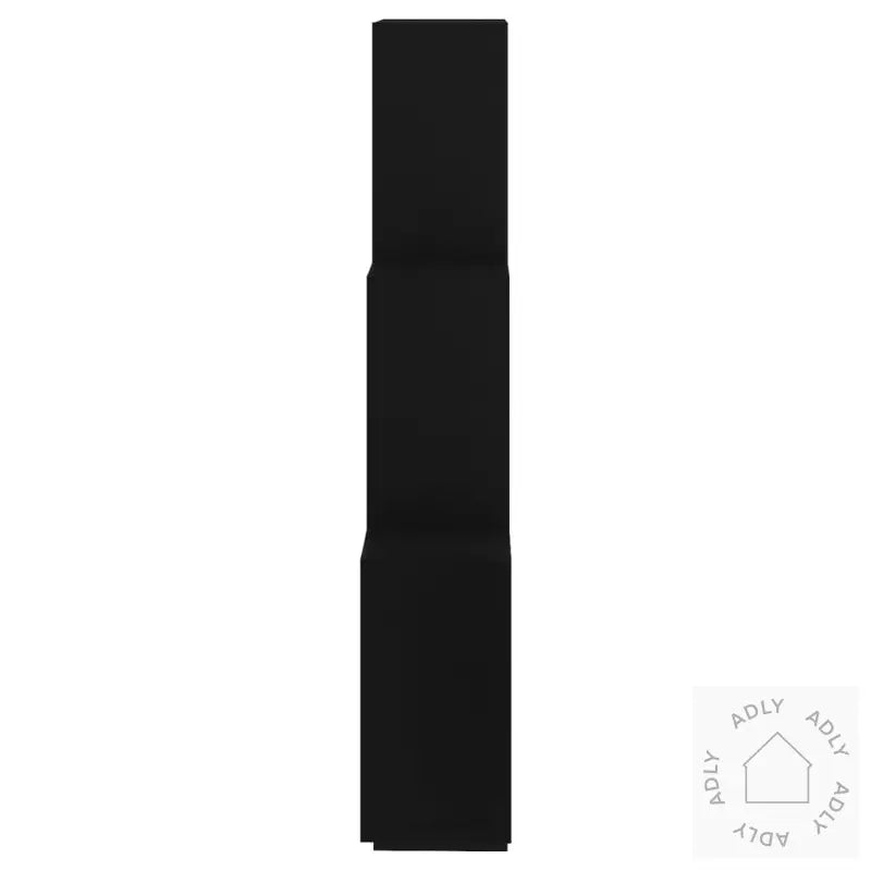 Kubeformet Vegghylle Svart 78X15X93 Cm Sponplate