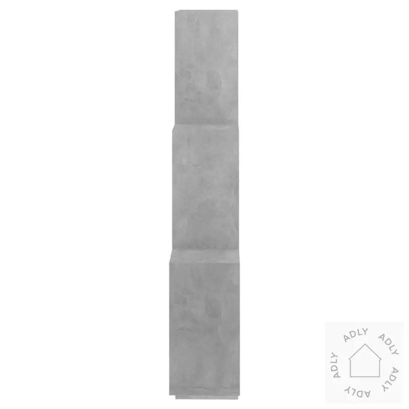 Kubeformet Vegghylle Betonggrå 78X15X93 Cm Konstruert Tre