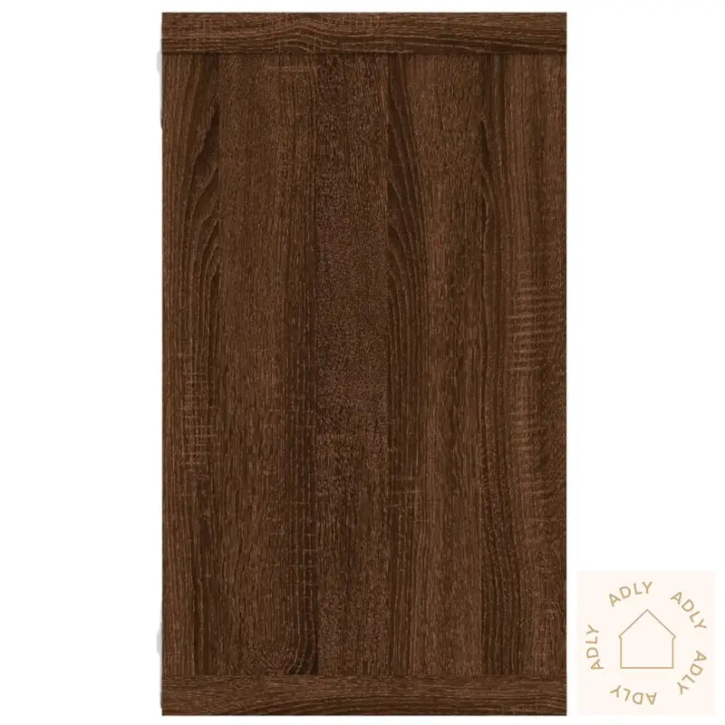 Vegghyller Kube 2 Stk Brun Eik 80X15X26,5 Cm Konstruert Tre