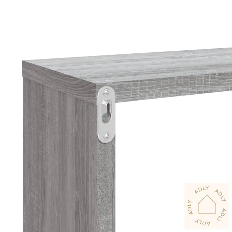 Vegghyller Kube 2 Stk Grå Sonoma 80X15X26,5 Cm Konstruert Tre