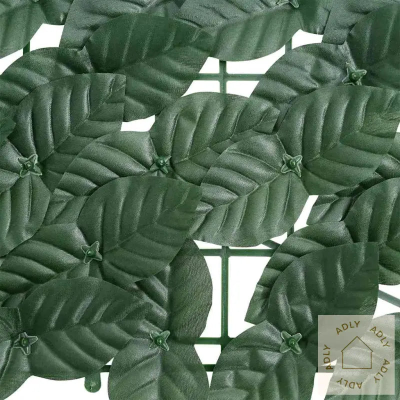 Balkongskjerm Med Mørkegrønne Blader 200X75 Cm