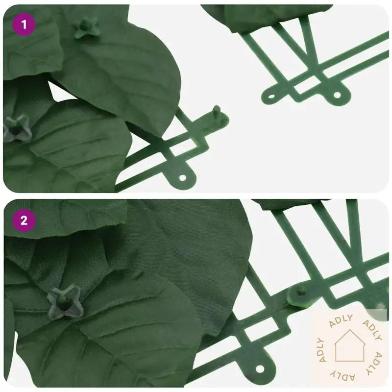 Balkongskjerm Med Mørkegrønne Blader 200X75 Cm