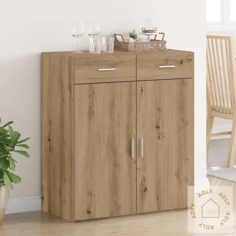 Lagringsskap Artisan Eik 80X42.5X93.5 Cm Konstruert Tre