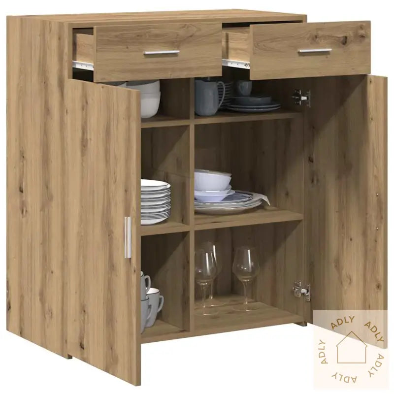 Lagringsskap Artisan Eik 80X42.5X93.5 Cm Konstruert Tre