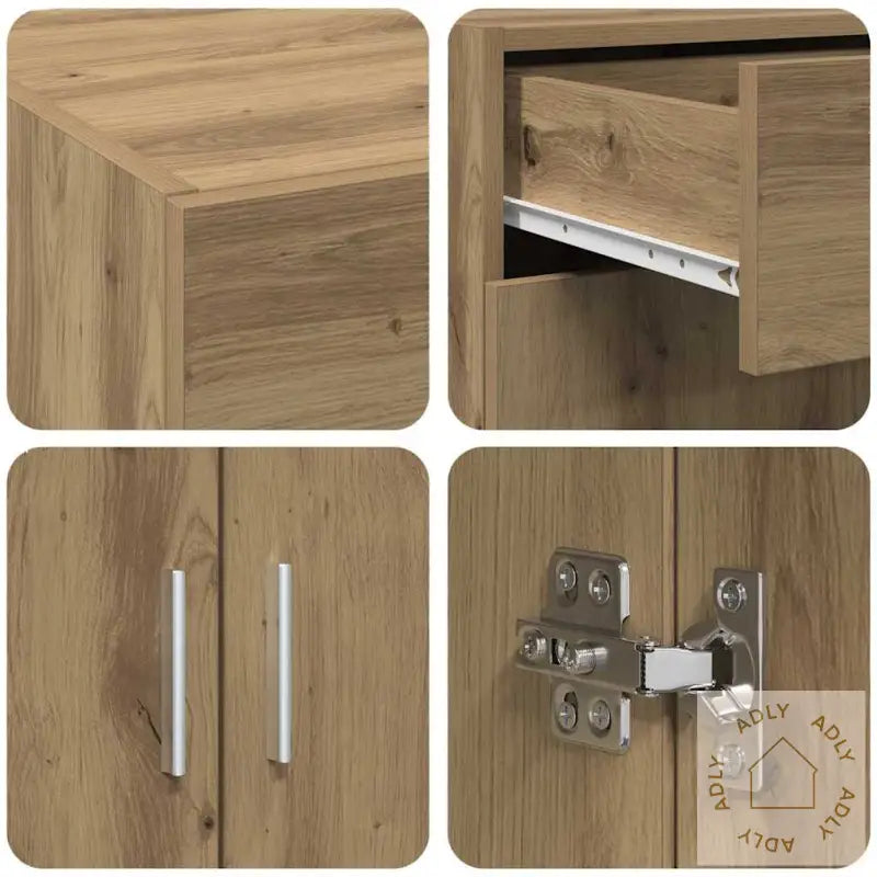 Lagringsskap Artisan Eik 80X42.5X93.5 Cm Konstruert Tre