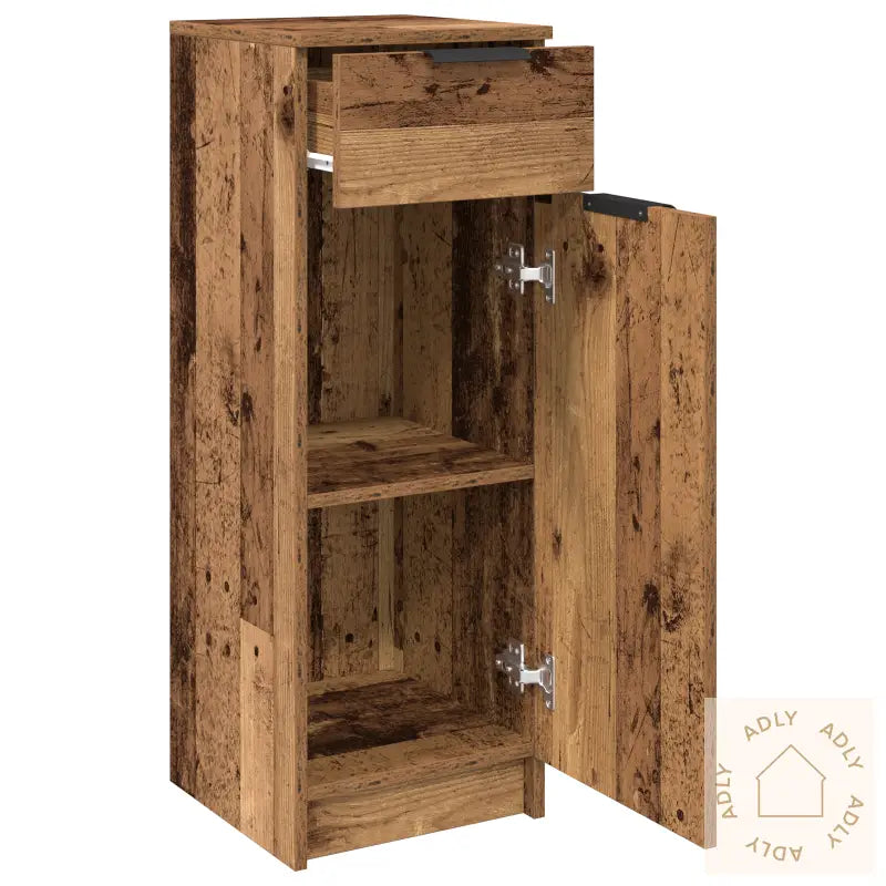 Baderomsskap Gammel Tre 32X34X90 Cm Ingeniørtre