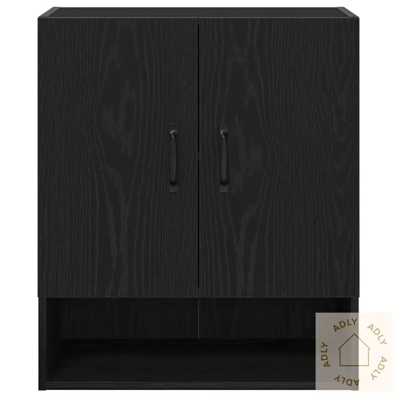 Veggskap Svart Eik 60X30X70 Cm Laget Av Tre