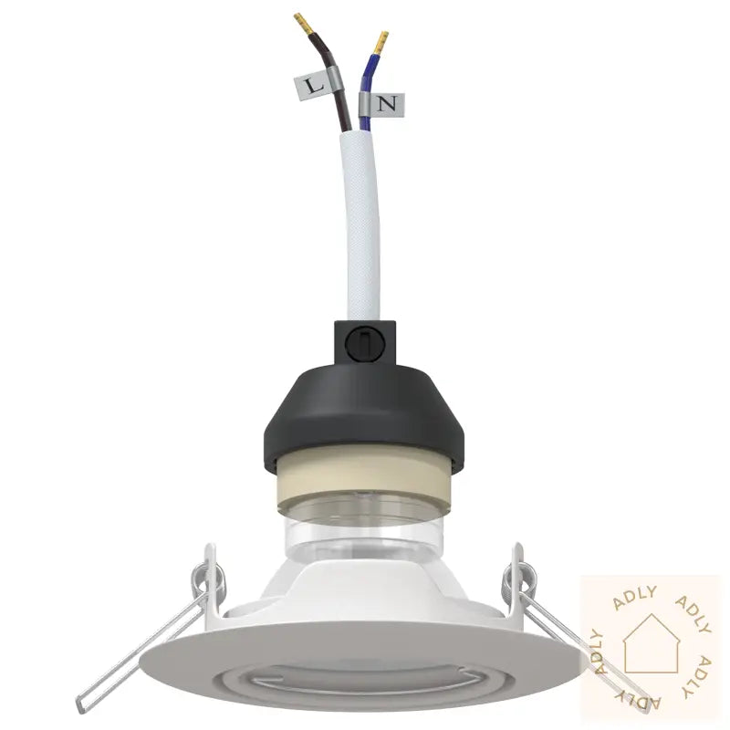 Innfelt Spotlights 6 Stk Runde Gu10 Hvit Ø90 Mm Stål