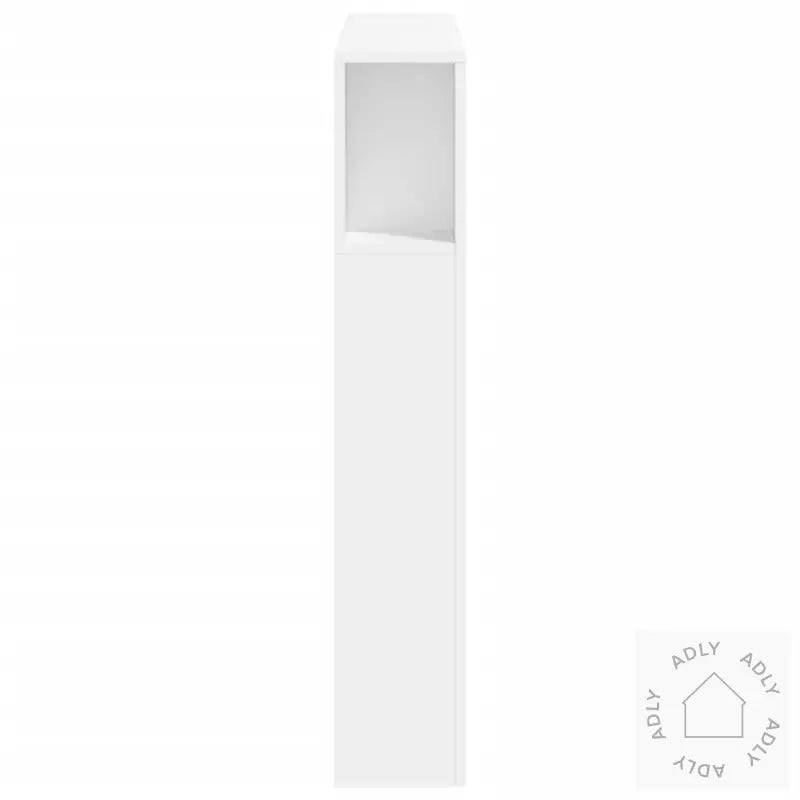 Sengegavl Med Led Hvit 100X18,5X103,5 Cm Konstruert Tre