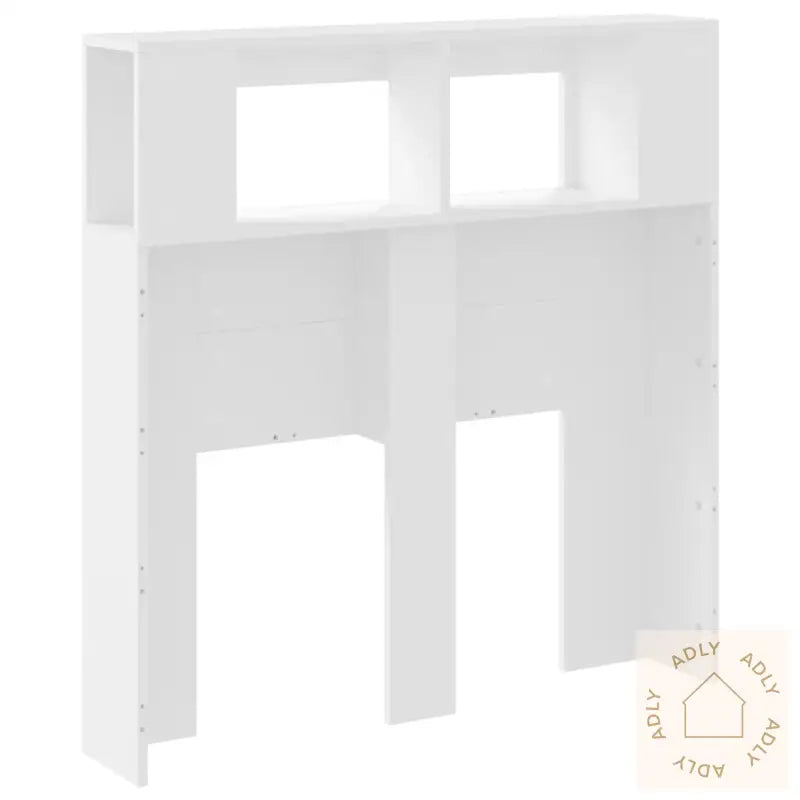 Sengegavl Med Led Hvit 100X18,5X103,5 Cm Konstruert Tre