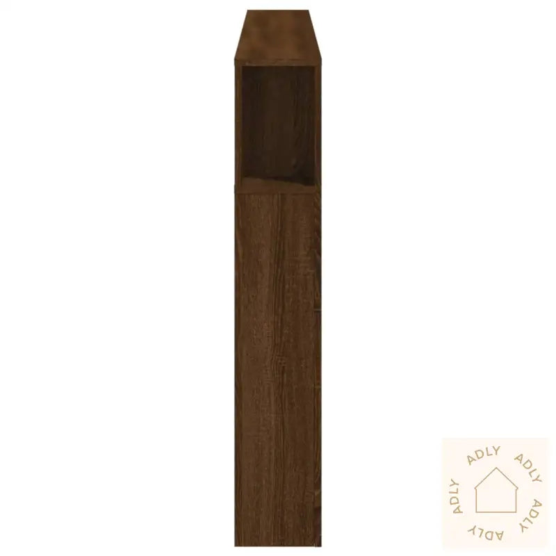 Sengegavl Med Led Brun Eik 180X18,5X103,5 Cm Konstruert Tre