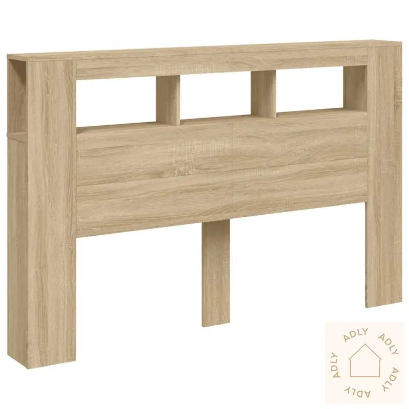 Sengegavl Med Led Sonoma Eik 160X18,5X103,5 Cm Konstruert Tre
