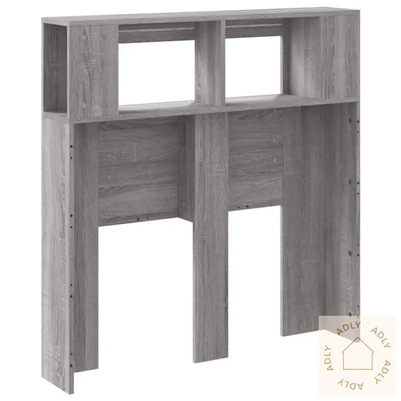 Sengegavl Med Led Grå Sonoma 100X18,5X103,5 Cm Konstruert Tre