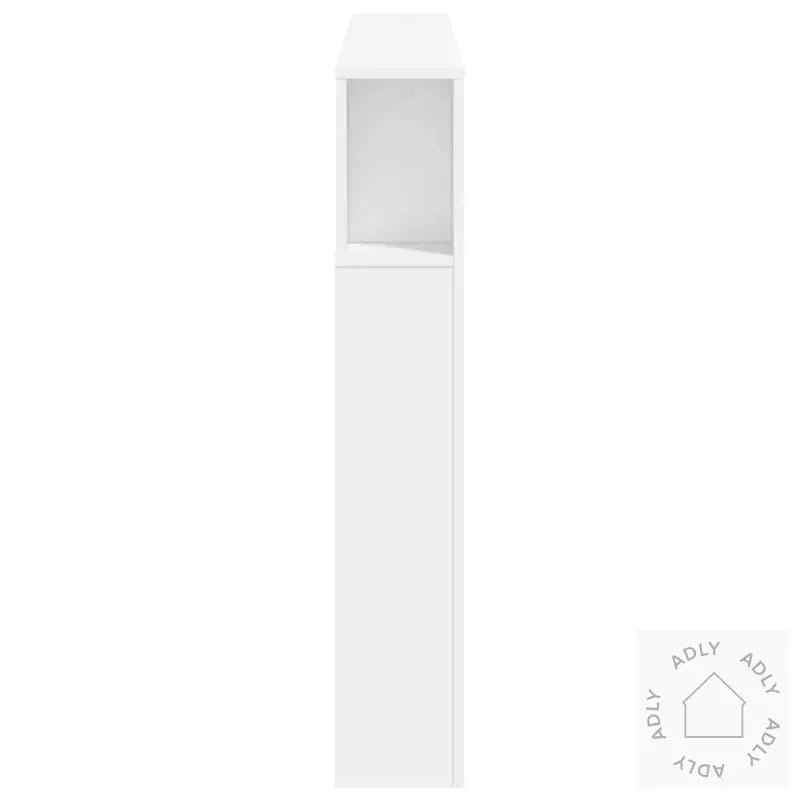 Sengegavl Med Led Hvit 140X18,5X103,5 Cm Konstruert Tre