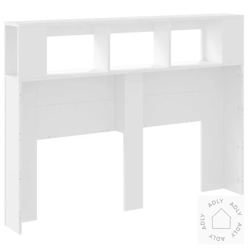 Sengegavl Med Led Hvit 140X18,5X103,5 Cm Konstruert Tre