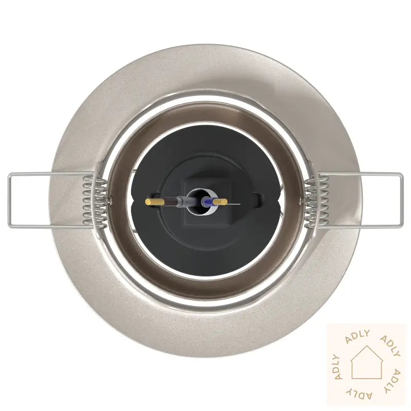 Innfelt Spotlighter 24 Stk Rund Gu10 Sølv Ø90 Mm Stål