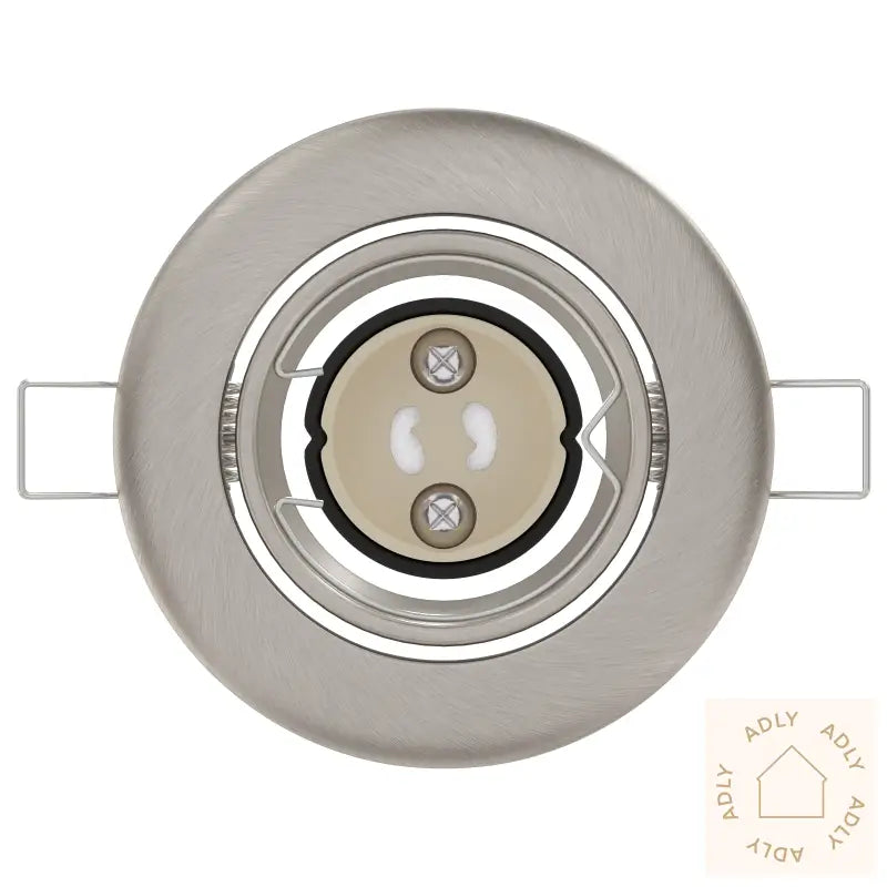 Innfelt Spotlighter 24 Stk Rund Gu10 Sølv Ø90 Mm Stål