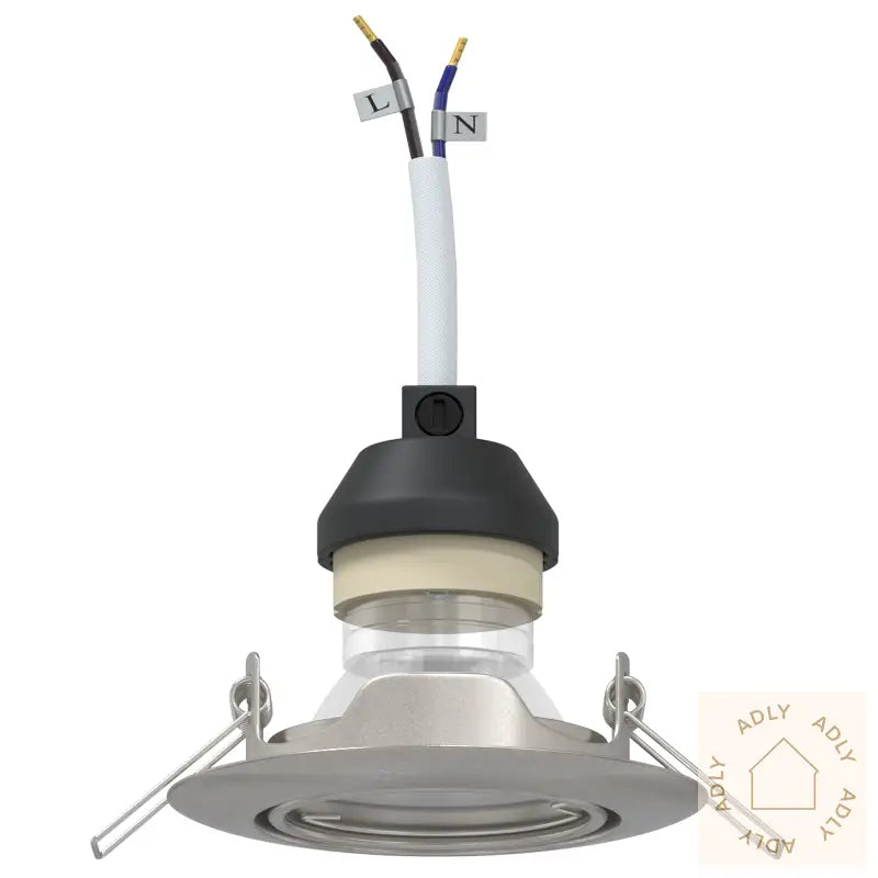 Innfelt Spotlighter 24 Stk Rund Gu10 Sølv Ø90 Mm Stål