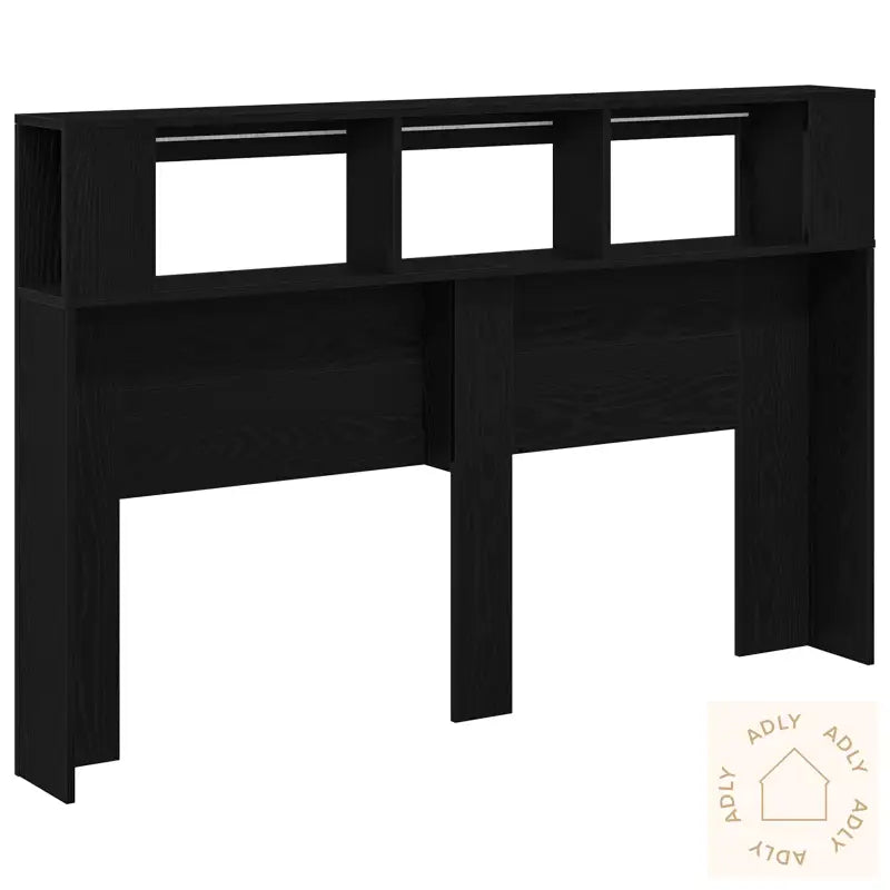 Led Hodegavl Svart Eik 160X18,5X45 Cm Konstruert Tre
