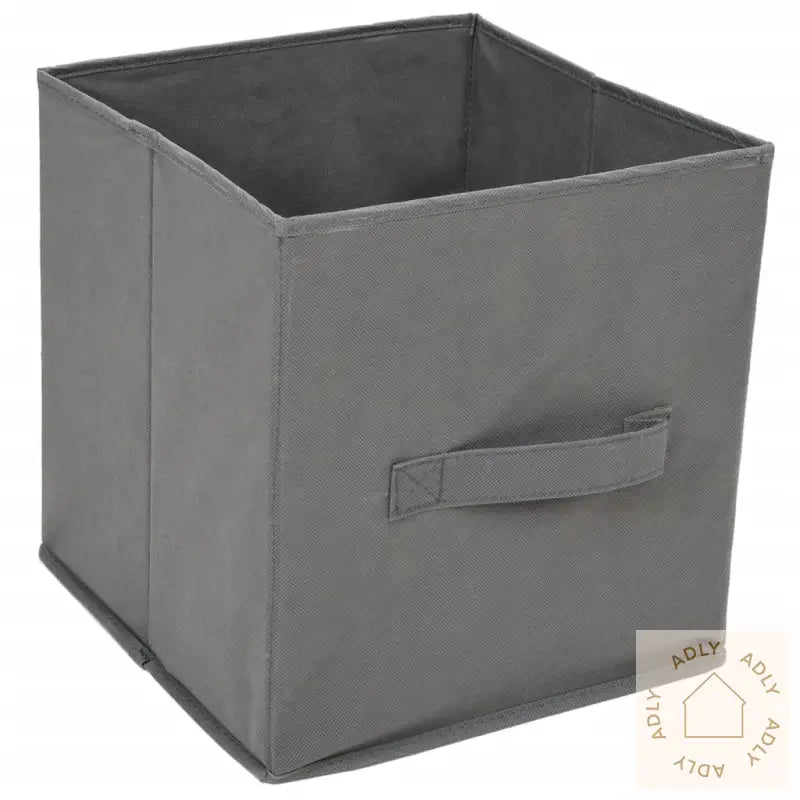Oppbevaringsskap Med 4 Stoffkurver Grå 63X30X71 Cm Stål