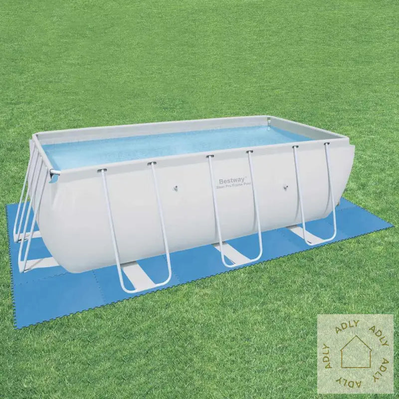 Bestway Gulvbeskyttere For Basseng 8 Stk Blå 58220