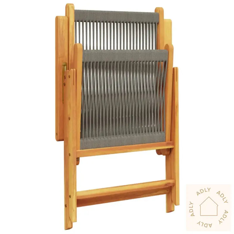 Lenestoler For Hage 8 Stk Grå Heltre Akasie