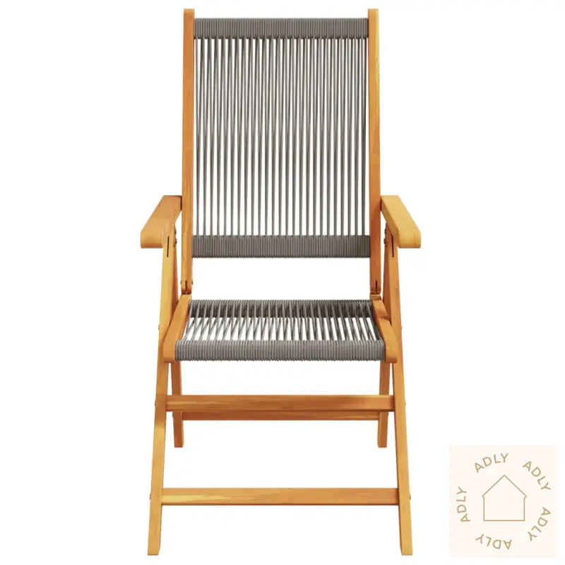 Lenestoler For Hage 8 Stk Grå Heltre Akasie