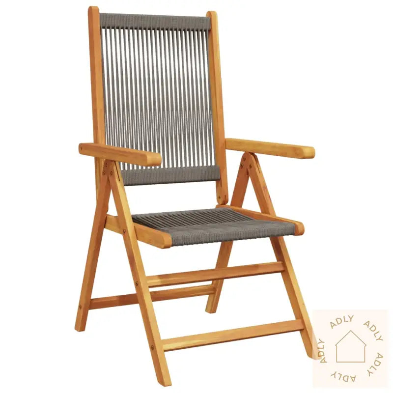 Lenestoler For Hage 8 Stk Grå Heltre Akasie