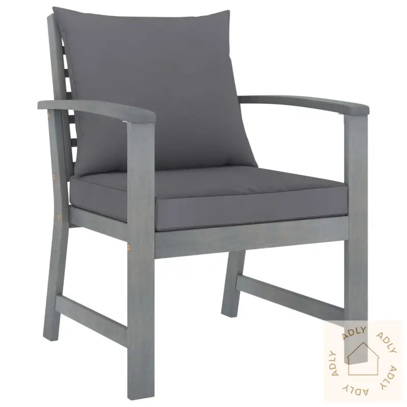 Hagesofagruppe Med Pute 5 Deler Heltre Akasie Grå