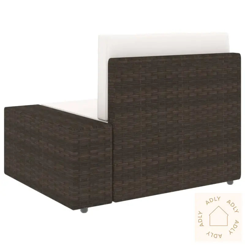 Hagesofagruppe 4 Deler Polyrotting Brun