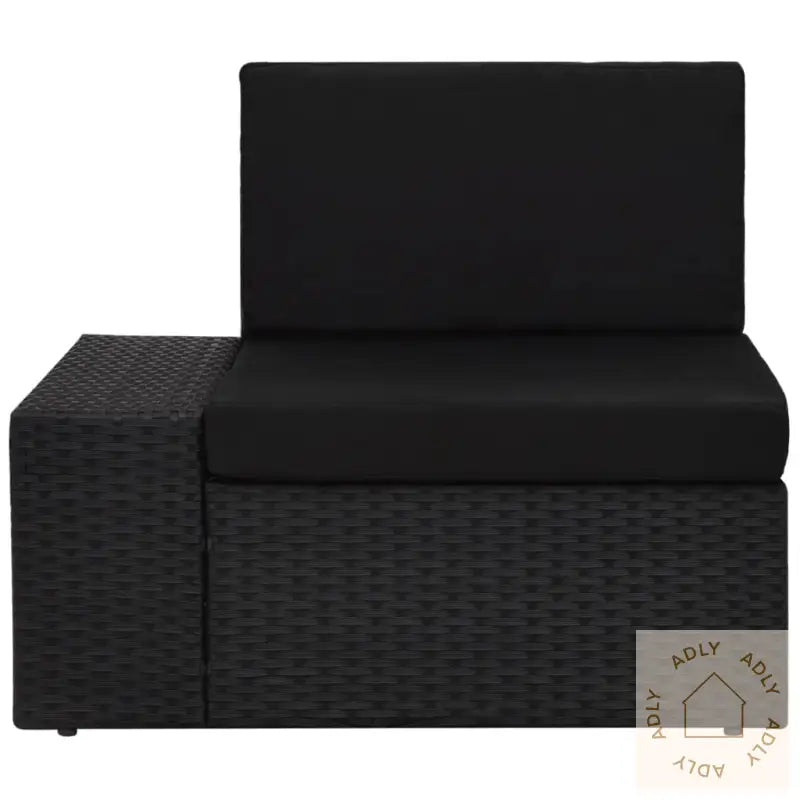 Hagesofagruppe 4 Deler Polyrotting Svart