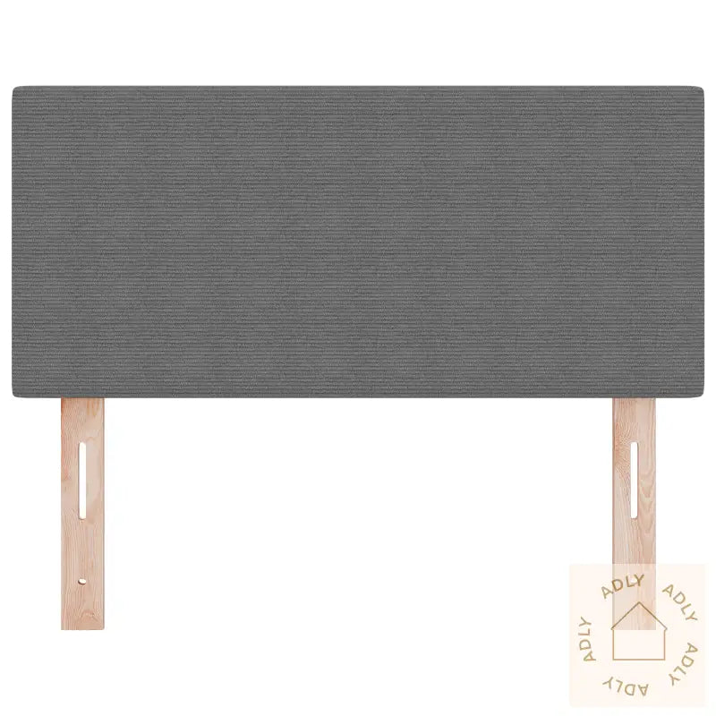 Hodegavl Enkel Design Lys Grå 100 Cm Corduroy Stoff