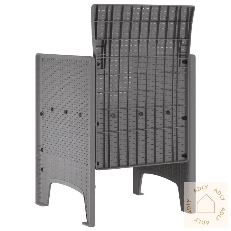 Hagemøbler Med Puter 2 Stk Lysegrå Poly Rattan