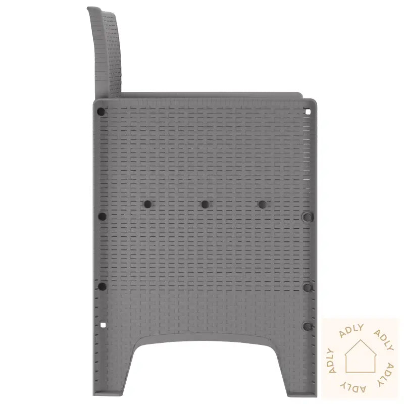 Hagemøbler Med Puter 2 Stk Lysegrå Poly Rattan