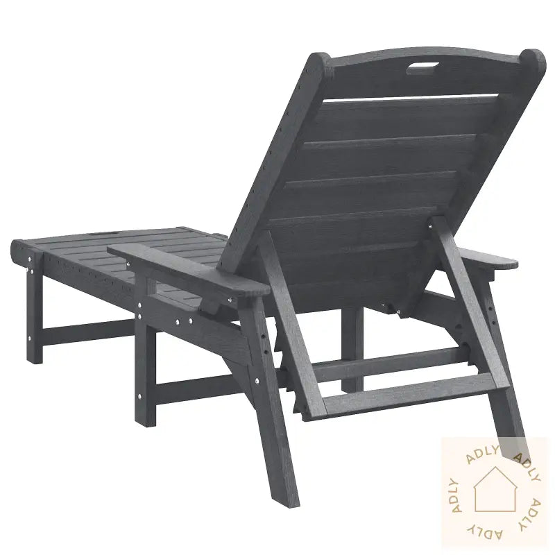 Solstol Lysegrå 53X162X98.5 Cm Hdpe