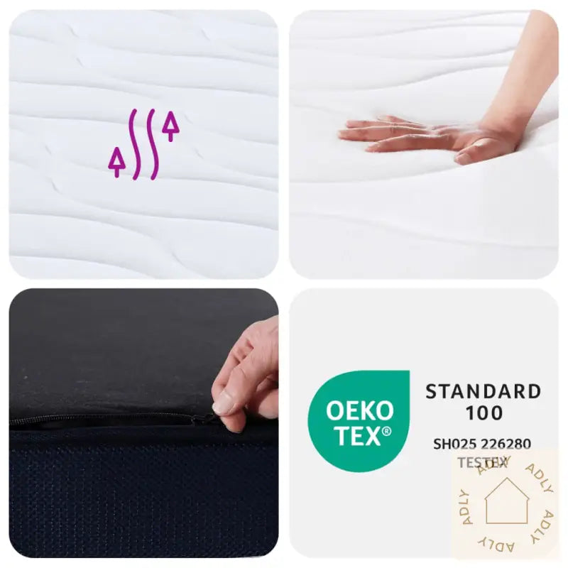 Madrass Med Pocketfjær Middels Fast 90X190 Cm